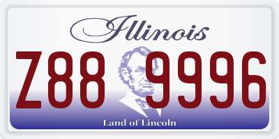 IL license plate Z889996