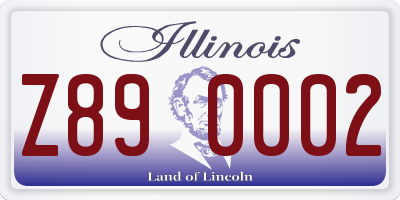 IL license plate Z890002