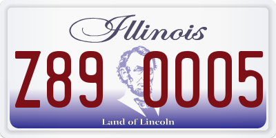 IL license plate Z890005