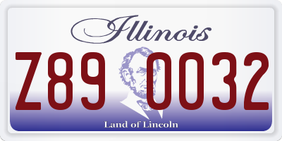 IL license plate Z890032