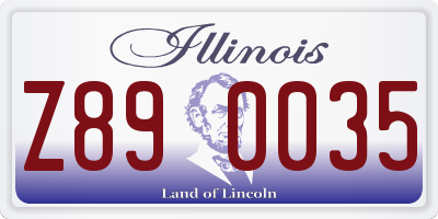 IL license plate Z890035