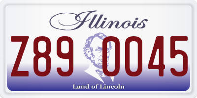 IL license plate Z890045