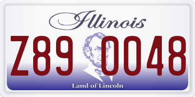 IL license plate Z890048