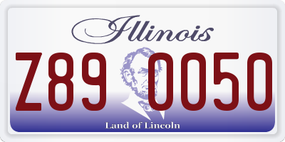 IL license plate Z890050