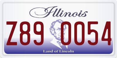 IL license plate Z890054