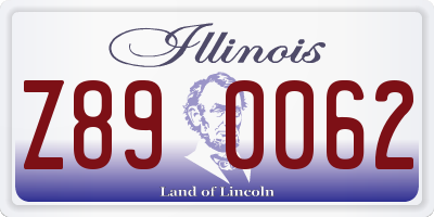 IL license plate Z890062