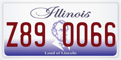 IL license plate Z890066