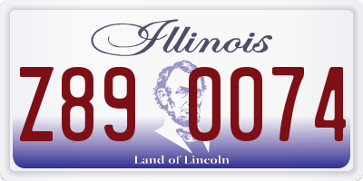 IL license plate Z890074