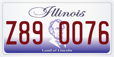 IL license plate Z890076