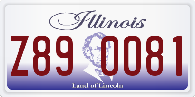 IL license plate Z890081