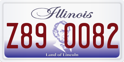 IL license plate Z890082