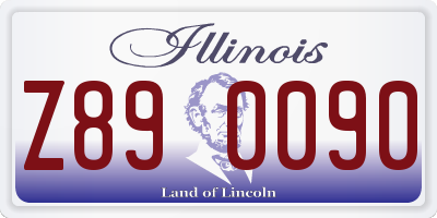 IL license plate Z890090
