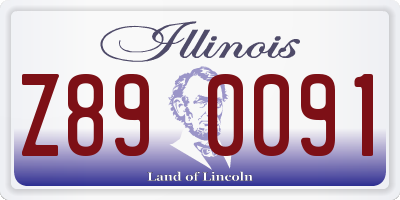 IL license plate Z890091