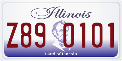 IL license plate Z890101
