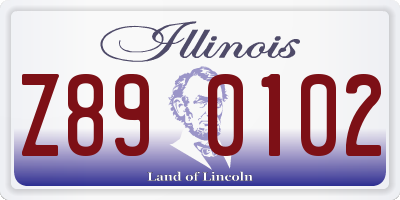 IL license plate Z890102
