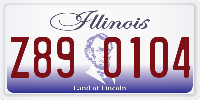 IL license plate Z890104