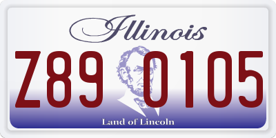 IL license plate Z890105