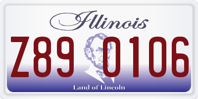 IL license plate Z890106