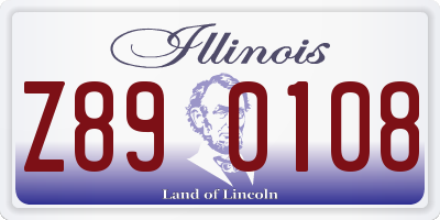 IL license plate Z890108