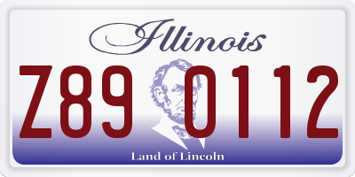 IL license plate Z890112