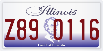 IL license plate Z890116
