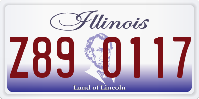 IL license plate Z890117