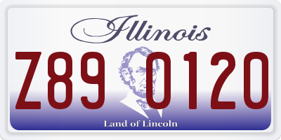 IL license plate Z890120