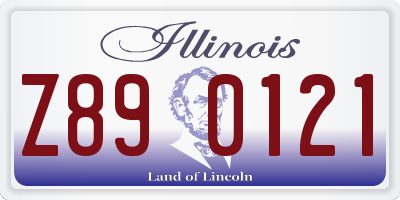 IL license plate Z890121