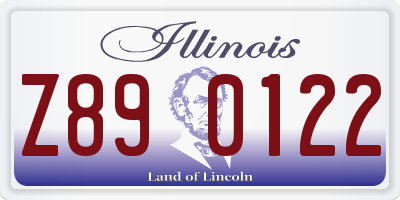 IL license plate Z890122