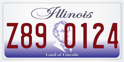 IL license plate Z890124