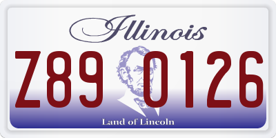 IL license plate Z890126