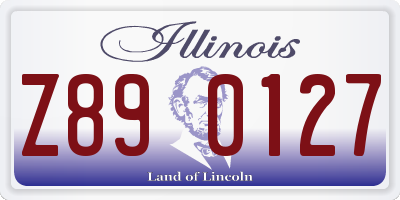 IL license plate Z890127