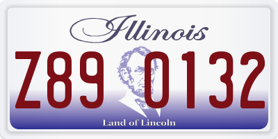 IL license plate Z890132