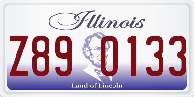 IL license plate Z890133