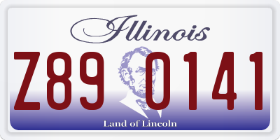 IL license plate Z890141