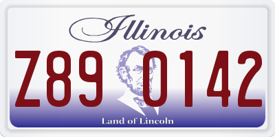 IL license plate Z890142