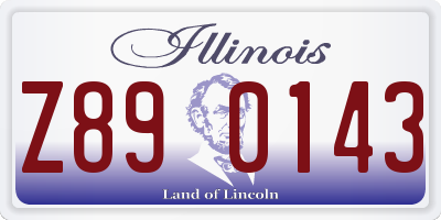IL license plate Z890143