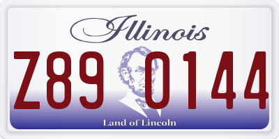 IL license plate Z890144
