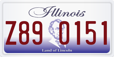 IL license plate Z890151
