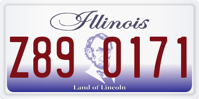 IL license plate Z890171