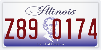 IL license plate Z890174