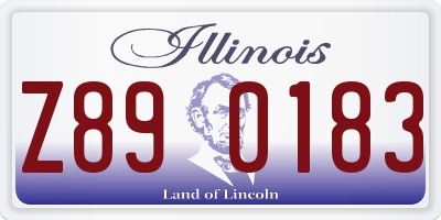 IL license plate Z890183