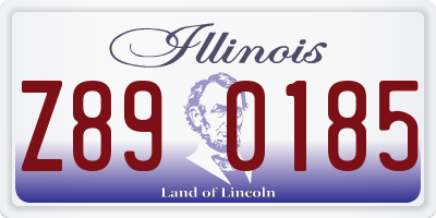 IL license plate Z890185
