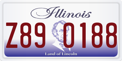 IL license plate Z890188