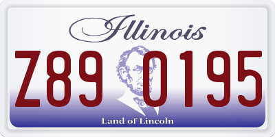 IL license plate Z890195