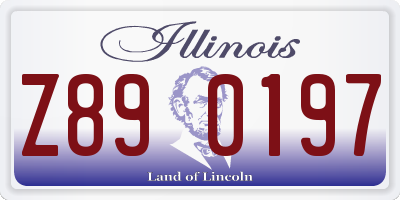 IL license plate Z890197