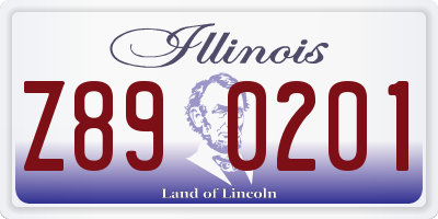 IL license plate Z890201