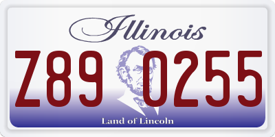 IL license plate Z890255
