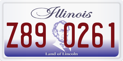 IL license plate Z890261