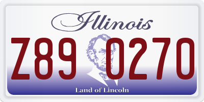 IL license plate Z890270